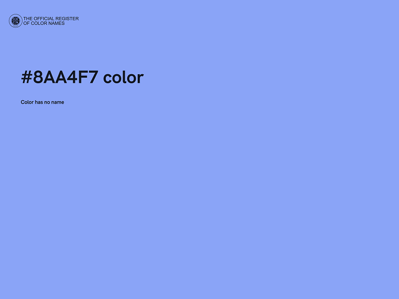 #8AA4F7 color image