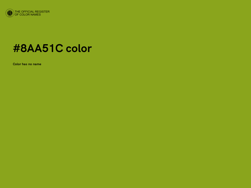 #8AA51C color image