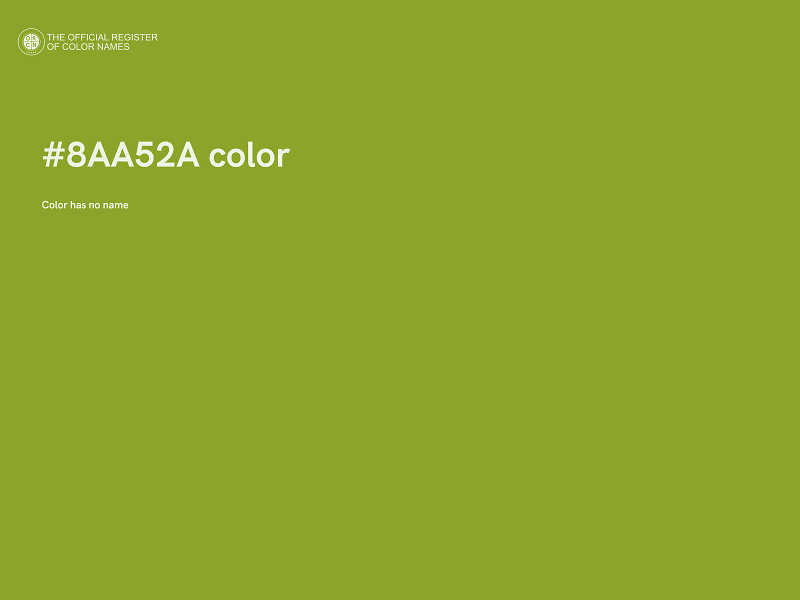 #8AA52A color image