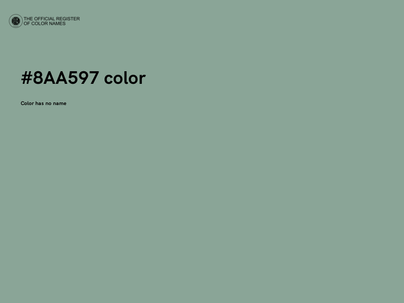 #8AA597 color image