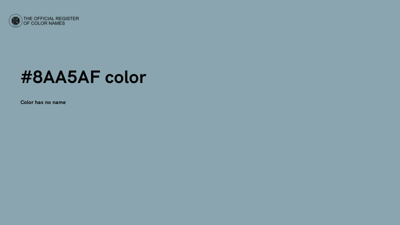 #8AA5AF color image
