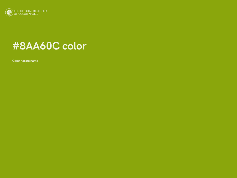 #8AA60C color image