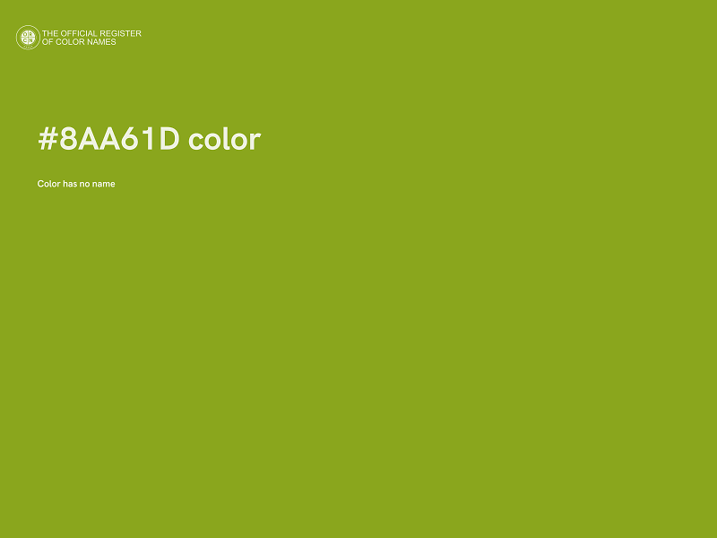 #8AA61D color image