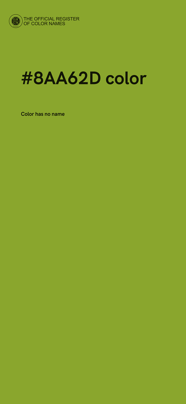 #8AA62D color image