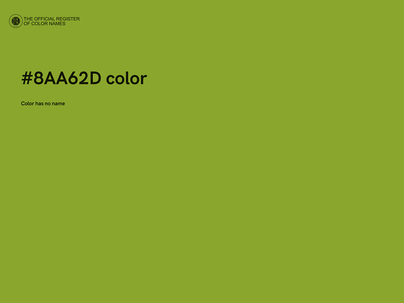 #8AA62D color image