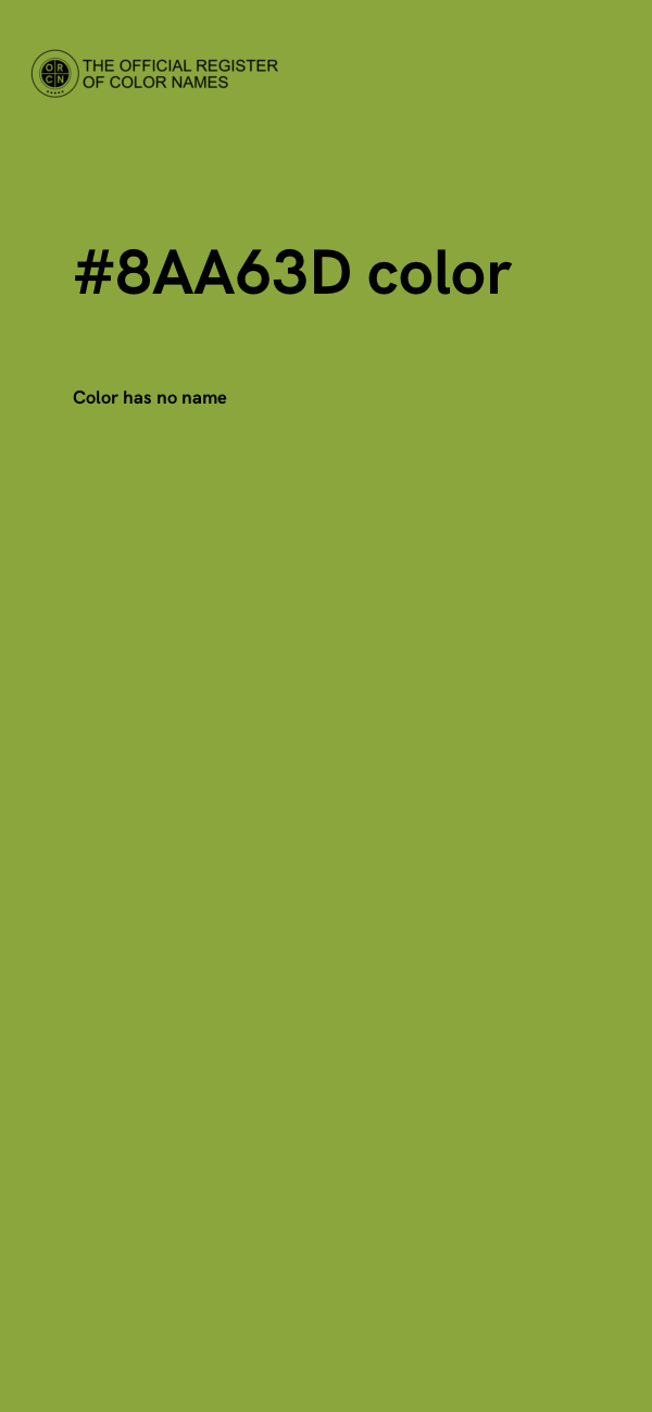 #8AA63D color image
