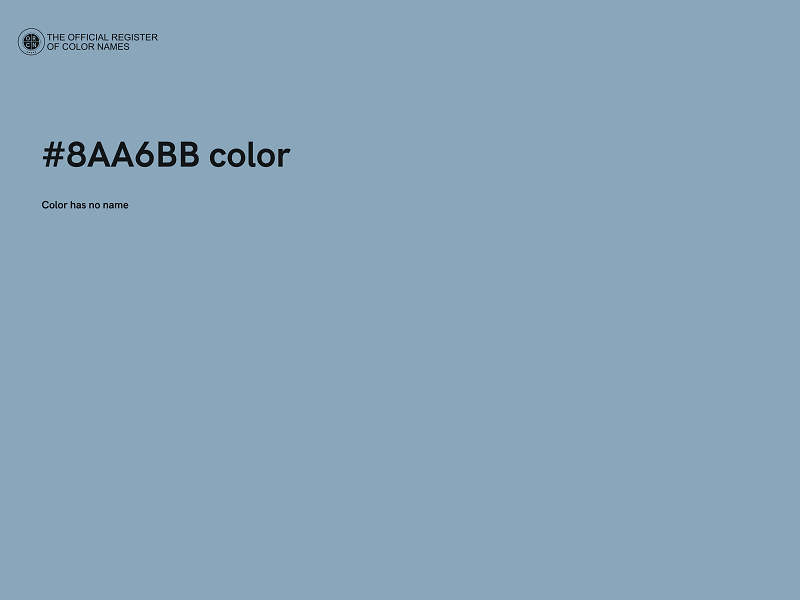 #8AA6BB color image