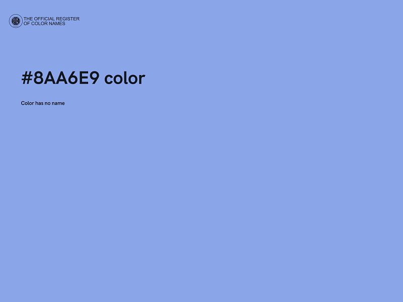 #8AA6E9 color image