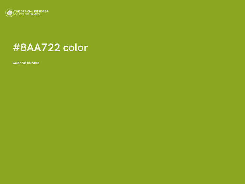 #8AA722 color image