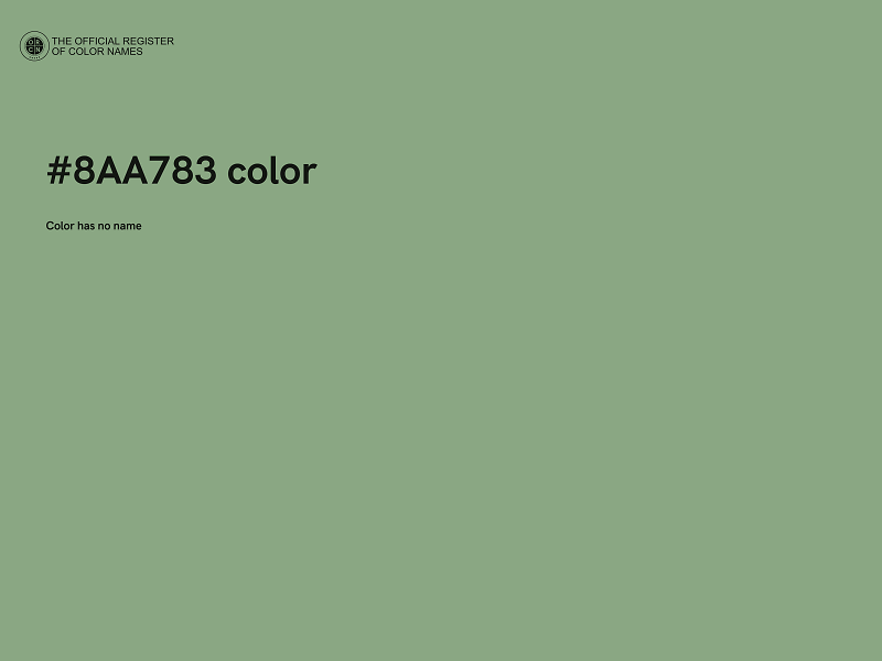 #8AA783 color image