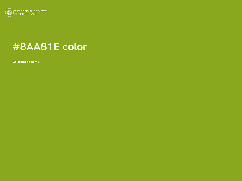 #8AA81E color image