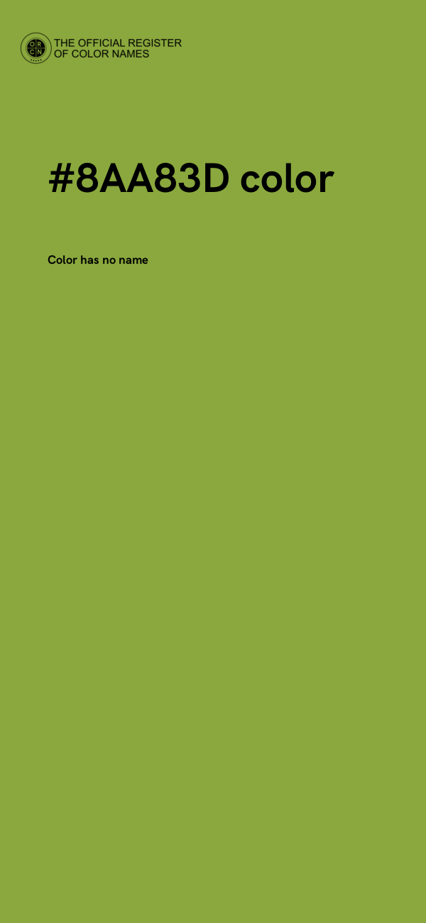 #8AA83D color image