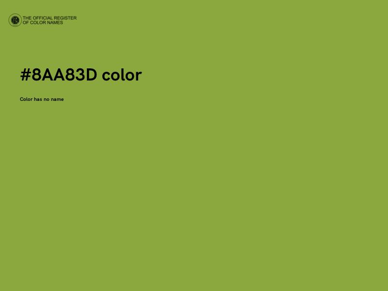 #8AA83D color image