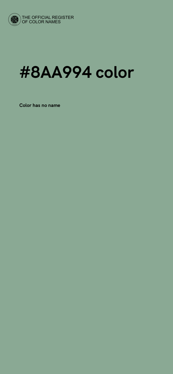#8AA994 color image