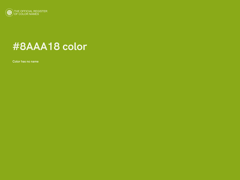 #8AAA18 color image