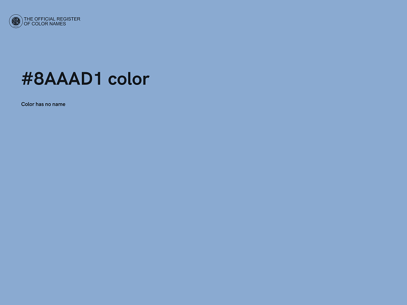 #8AAAD1 color image