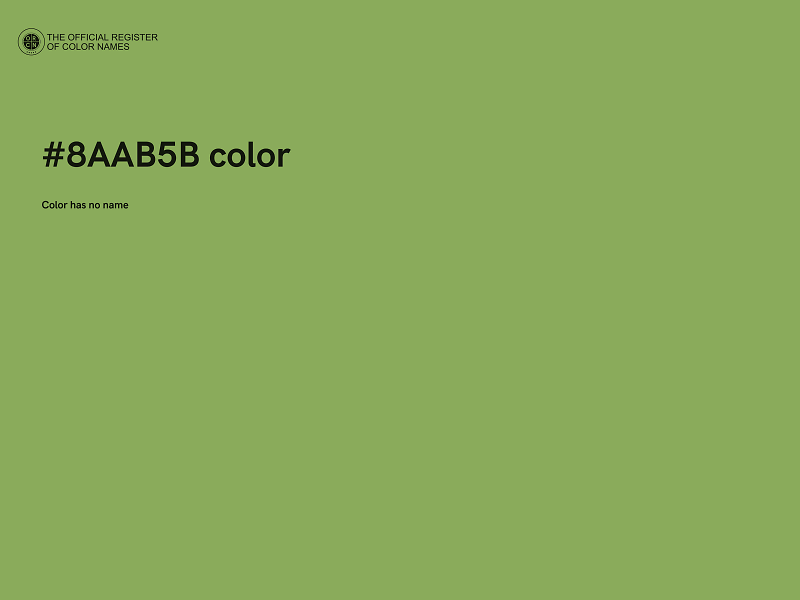 #8AAB5B color image