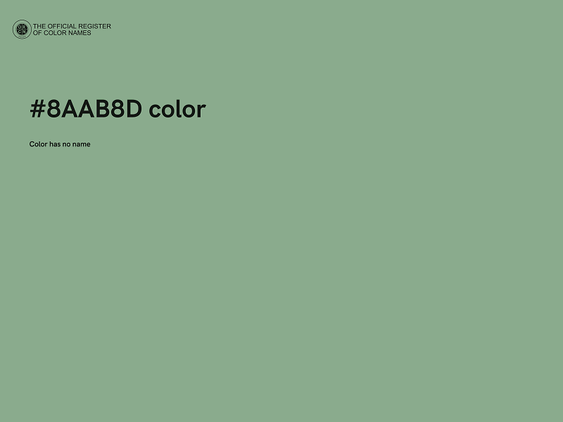 #8AAB8D color image