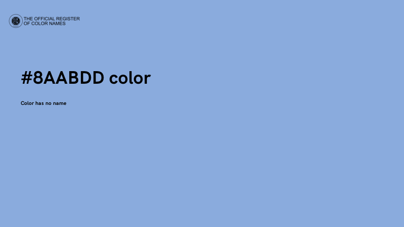 #8AABDD color image
