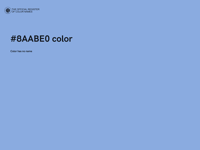 #8AABE0 color image