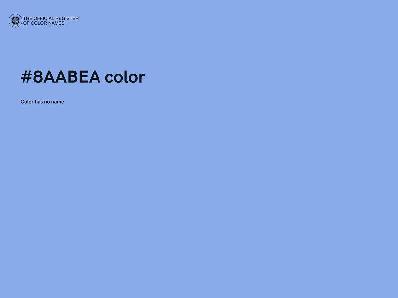 #8AABEA color image