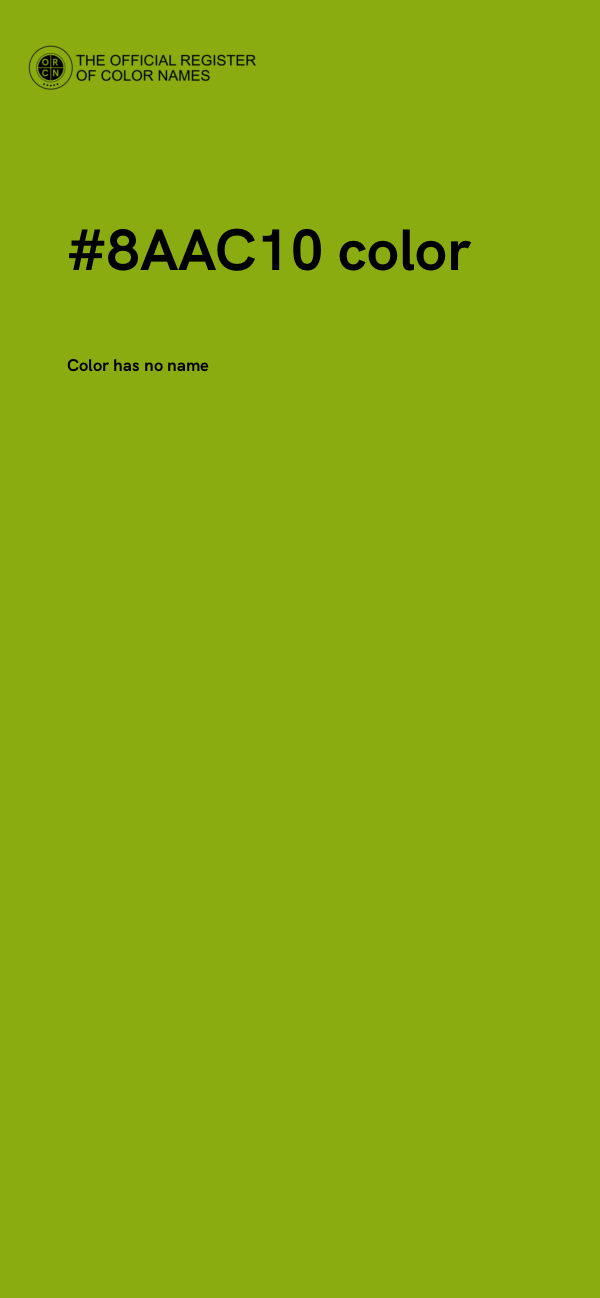 #8AAC10 color image