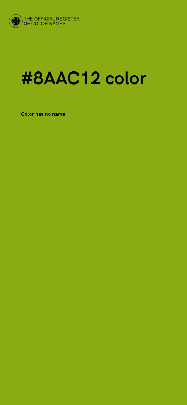 #8AAC12 color image