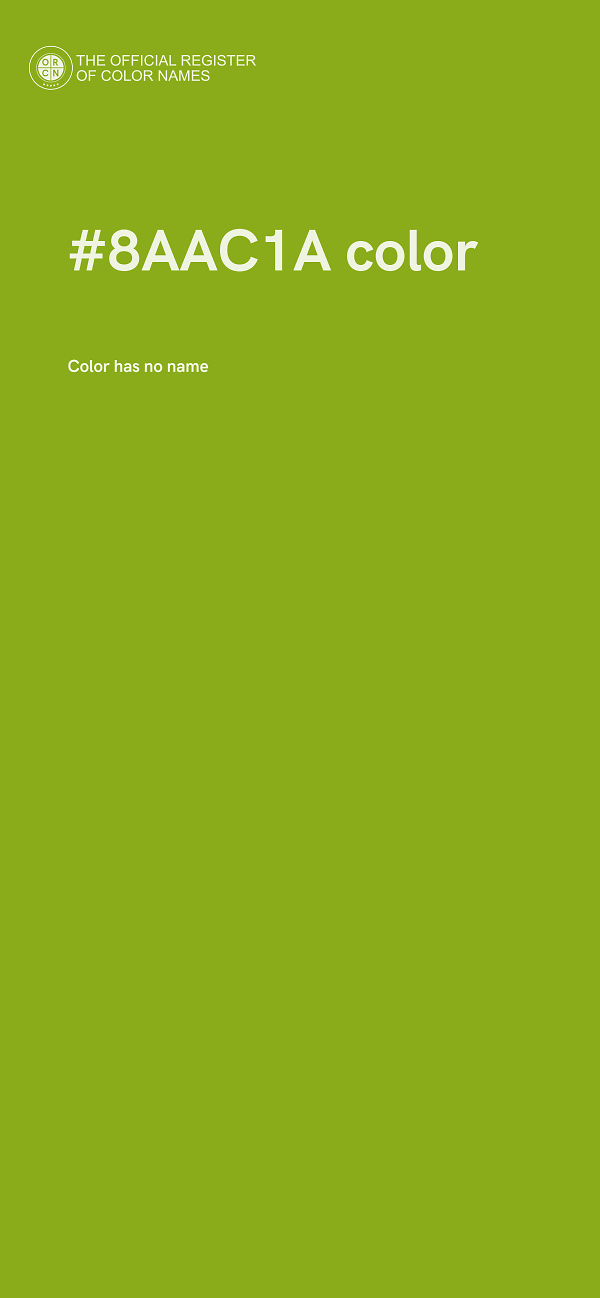 #8AAC1A color image