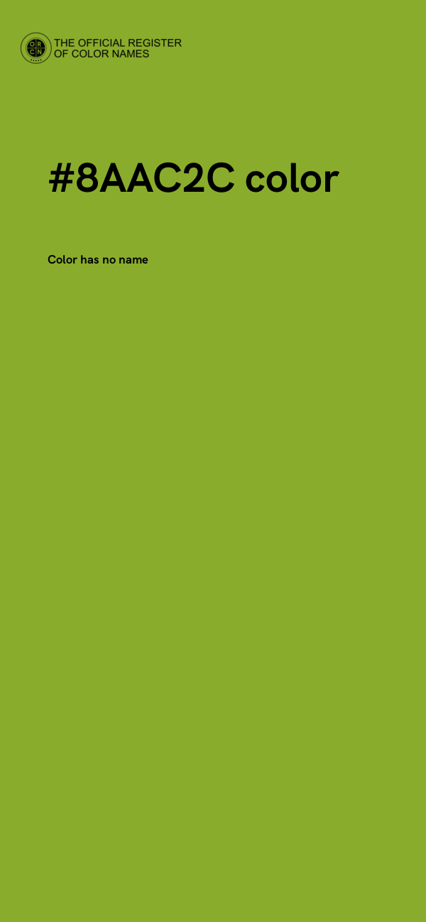 #8AAC2C color image