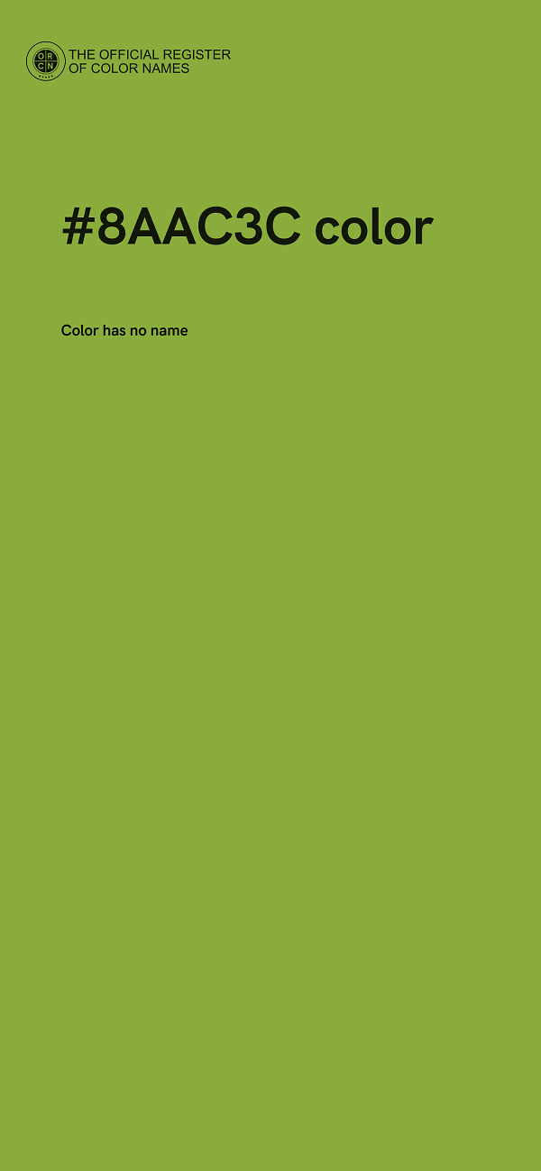#8AAC3C color image
