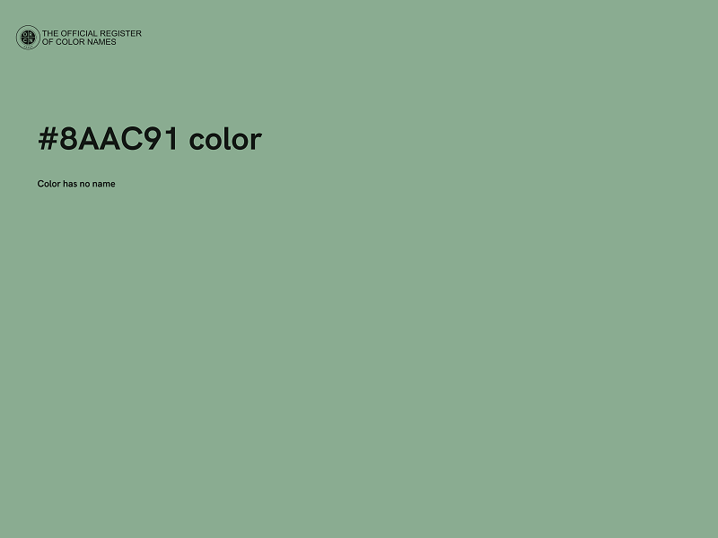 #8AAC91 color image