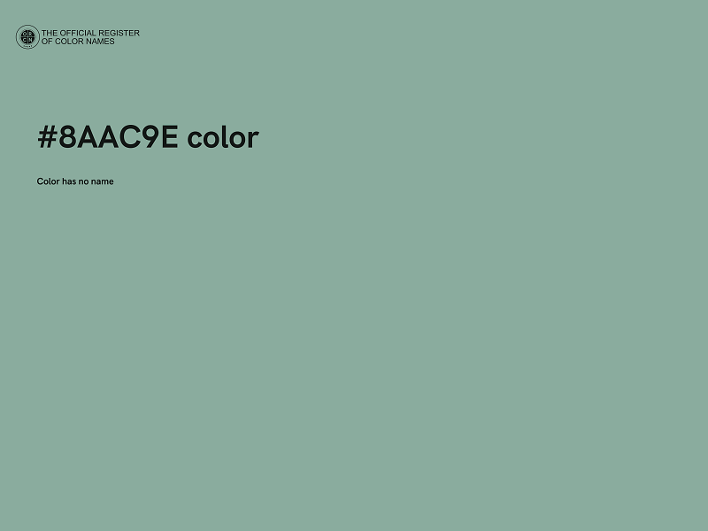 #8AAC9E color image