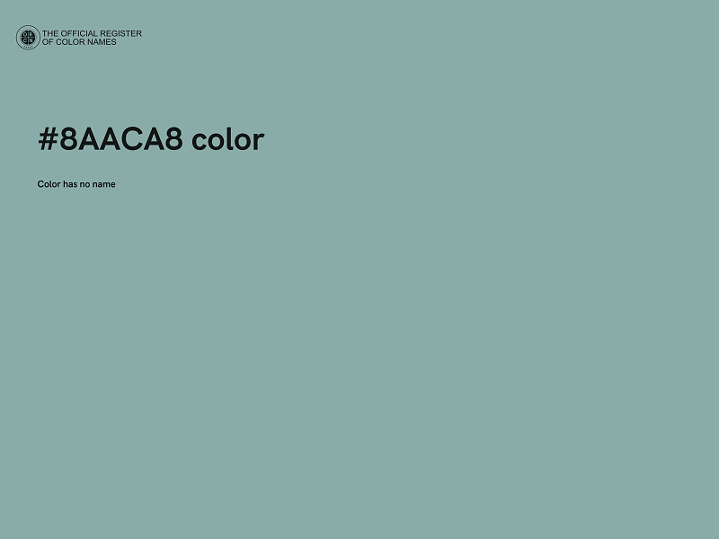 #8AACA8 color image