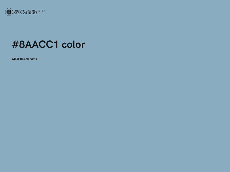 #8AACC1 color image