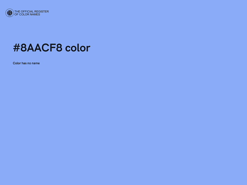 #8AACF8 color image