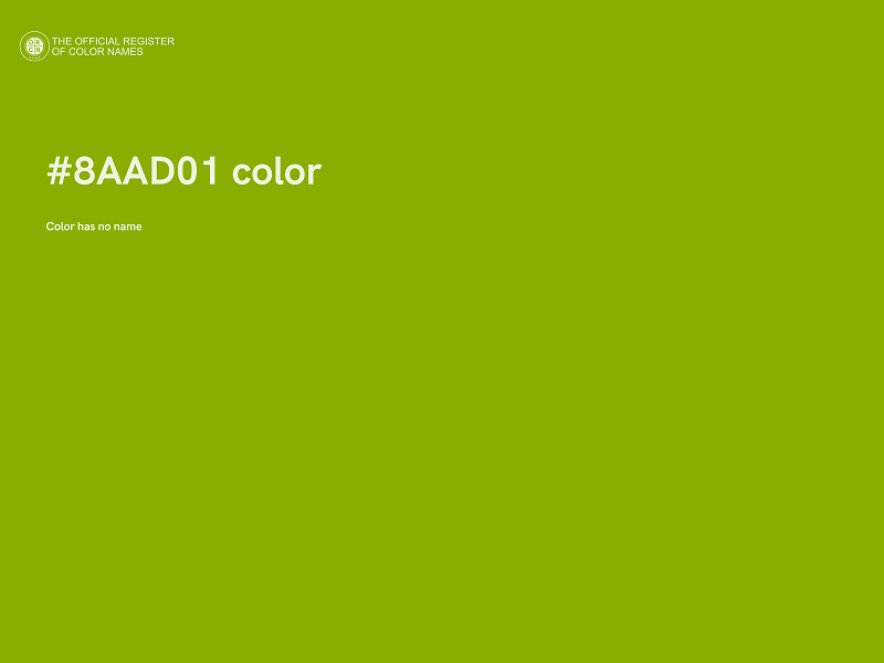 #8AAD01 color image