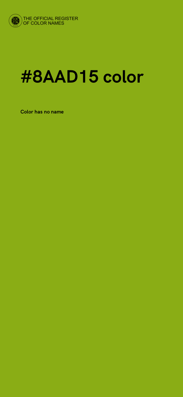 #8AAD15 color image