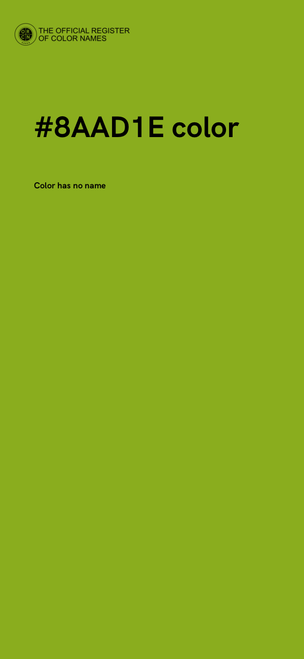 #8AAD1E color image