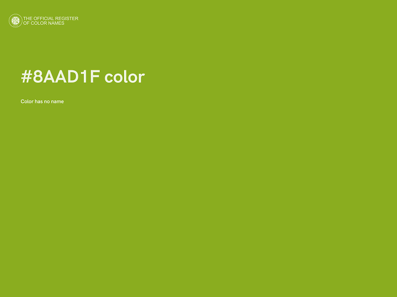 #8AAD1F color image