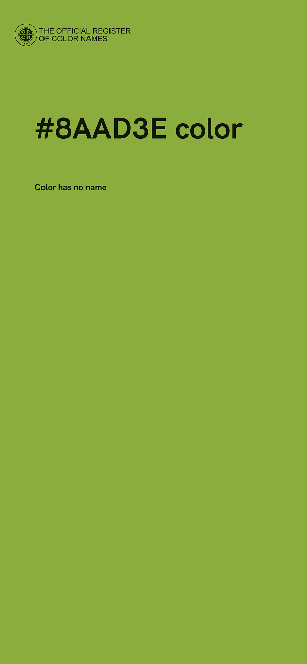 #8AAD3E color image