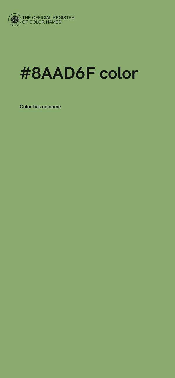 #8AAD6F color image