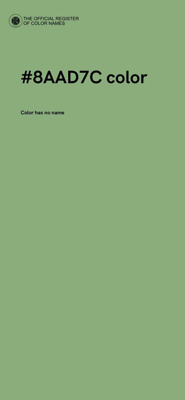 #8AAD7C color image