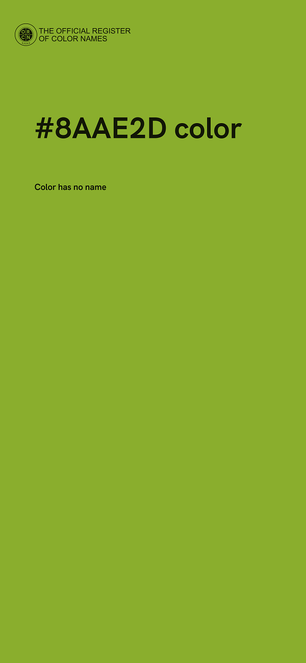 #8AAE2D color image