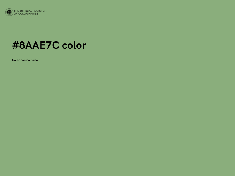 #8AAE7C color image