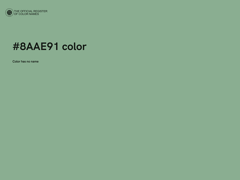 #8AAE91 color image