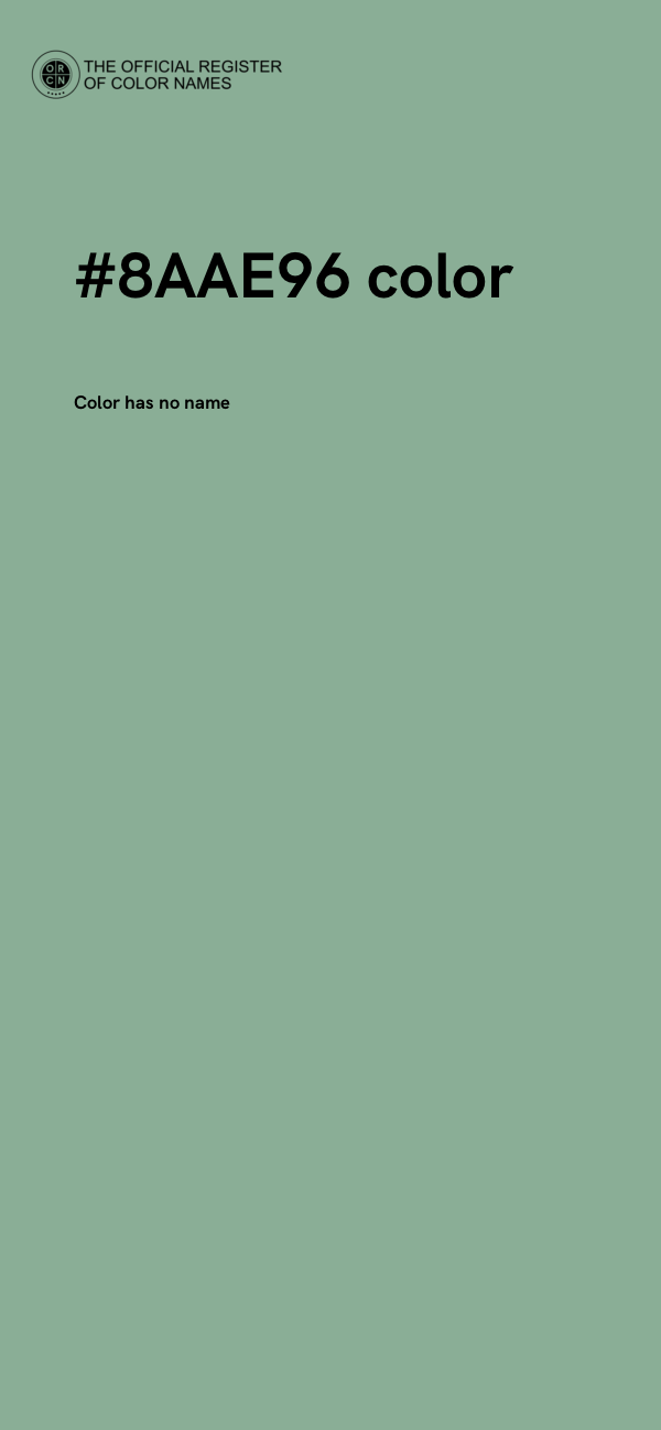 #8AAE96 color image