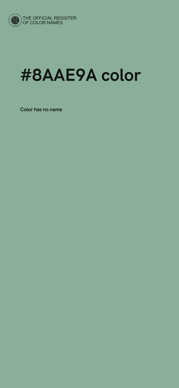 #8AAE9A color image