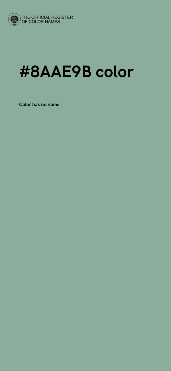 #8AAE9B color image