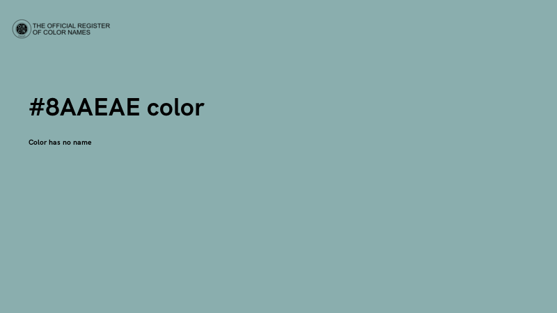 #8AAEAE color image