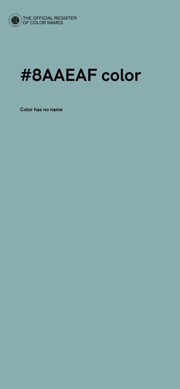#8AAEAF color image